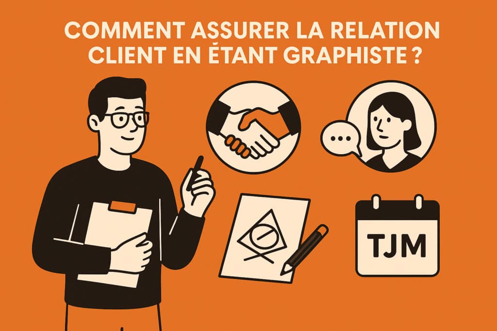 assurer relation client graphiste