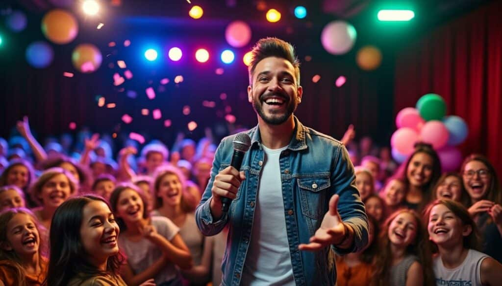 découvrez une sélection de spectacles humoristiques à vivre en famille ! riez ensemble avec des performances captivantes qui plairont à tous les âges. ne manquez pas ces moments de joie et de complicité à travers l'humour.