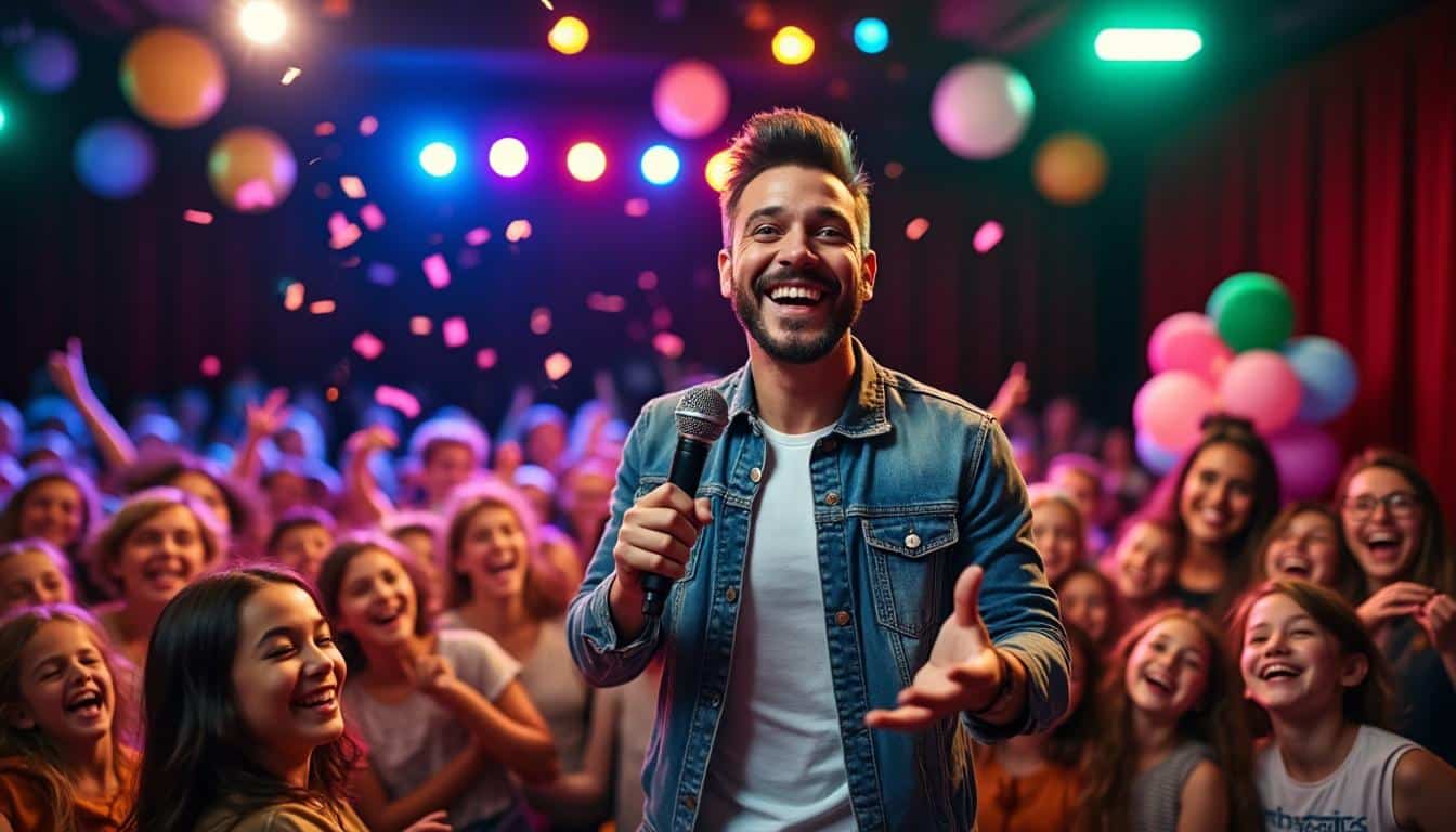 découvrez une sélection de spectacles humoristiques à vivre en famille ! riez ensemble avec des performances captivantes qui plairont à tous les âges. ne manquez pas ces moments de joie et de complicité à travers l'humour.