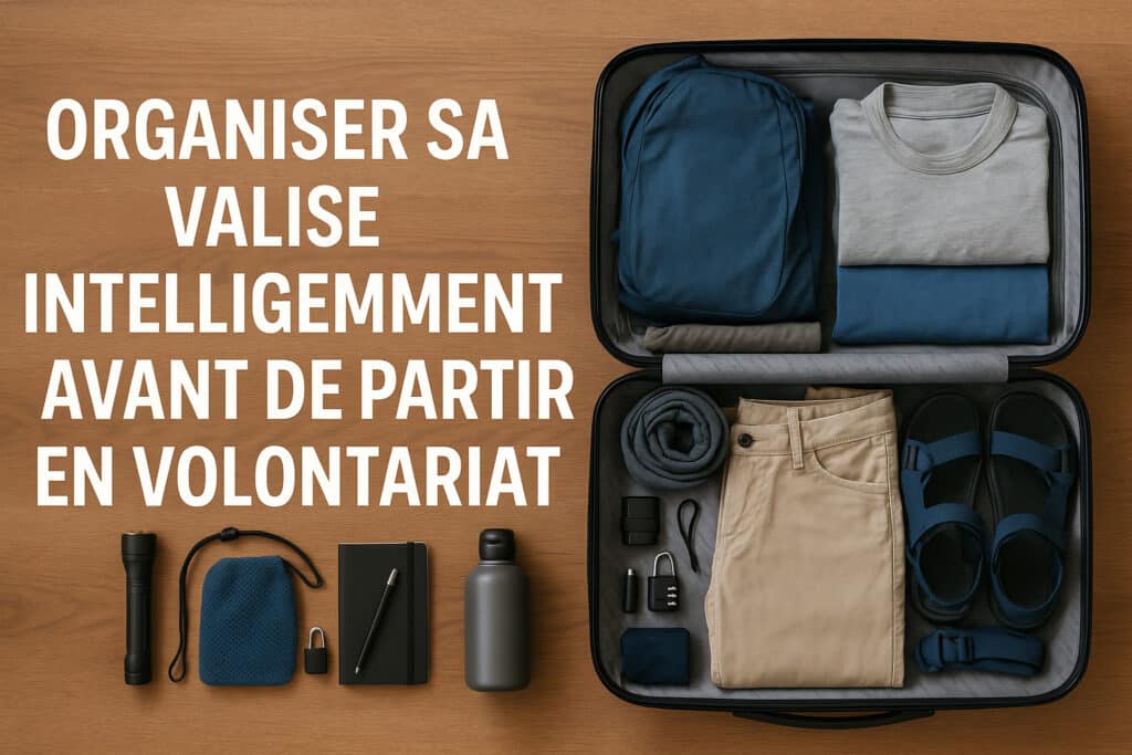 organiser sa valise pour partir en volontariat