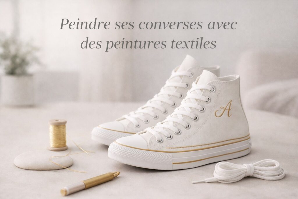 Peindre ses converses avec des peintures textiles