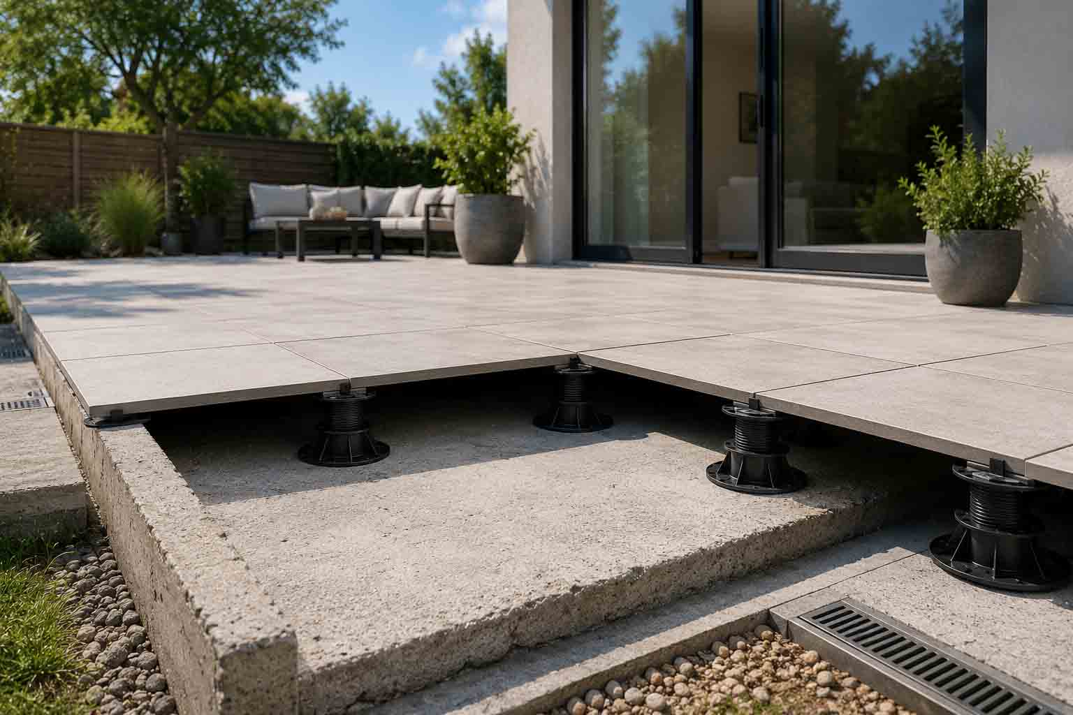 terrasse sur plots