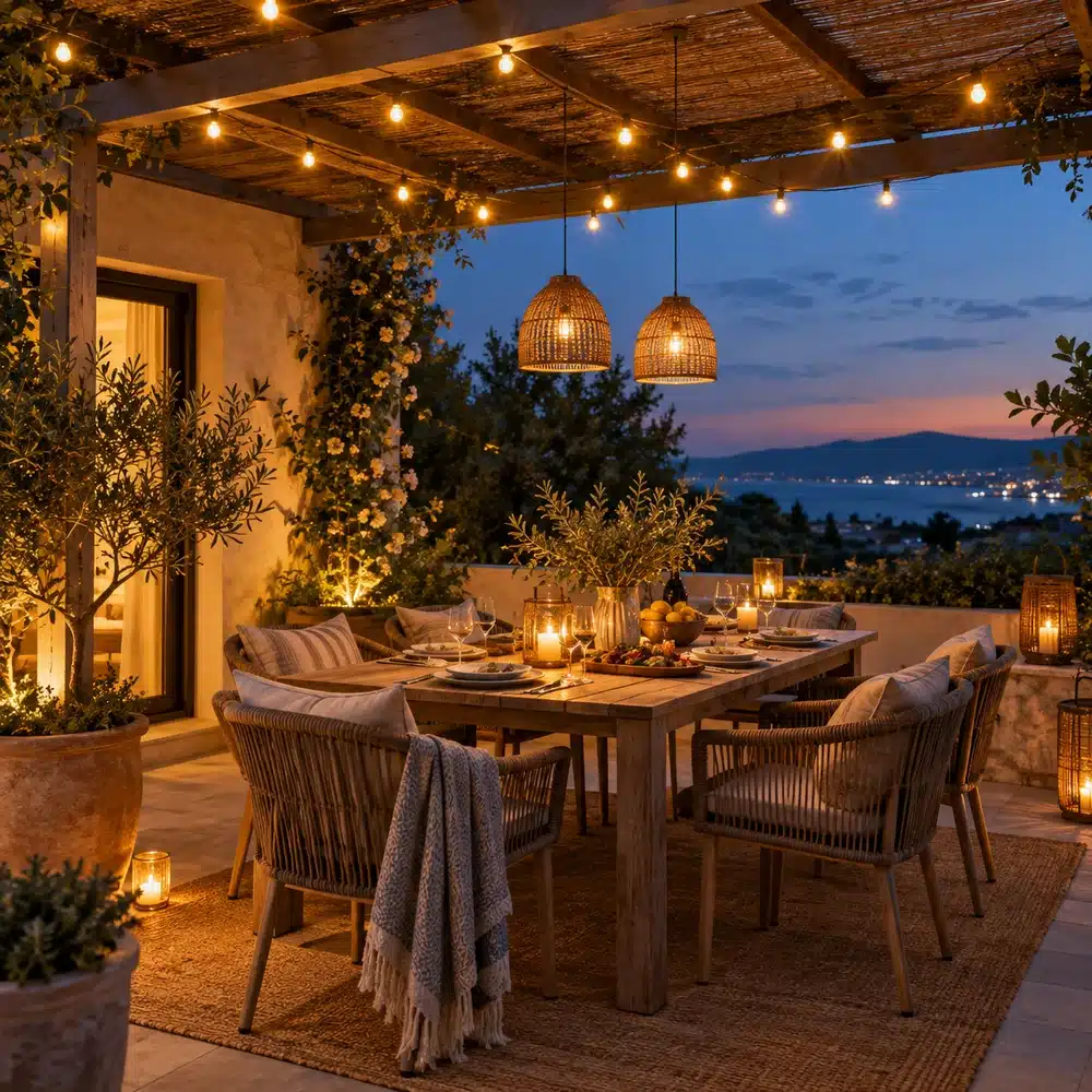 coin repas ombrage soir