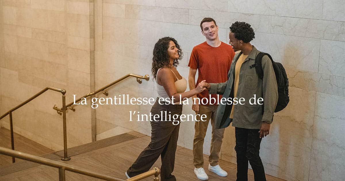 la gentillesse est la noblesse de l intelligence