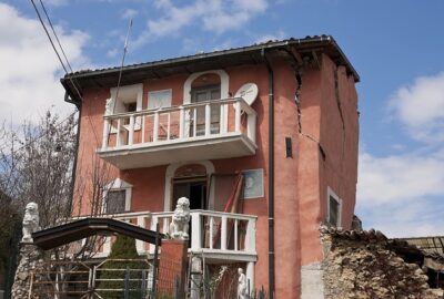 Affaissement d'une maison