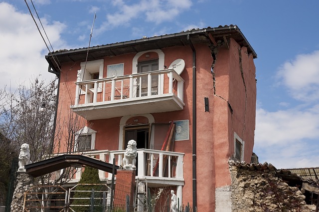 Affaissement d'une maison