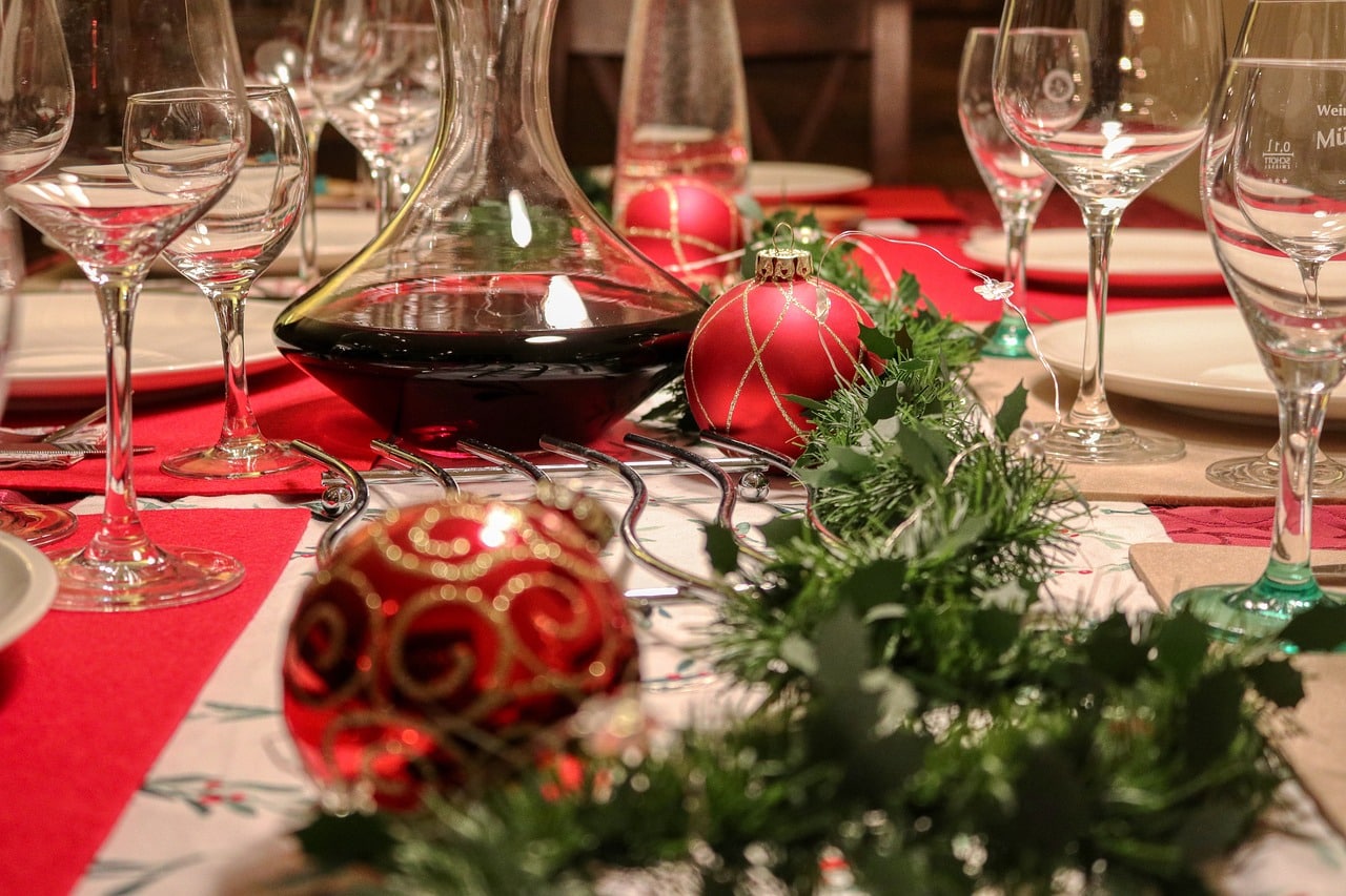 Décorer une table de Noël