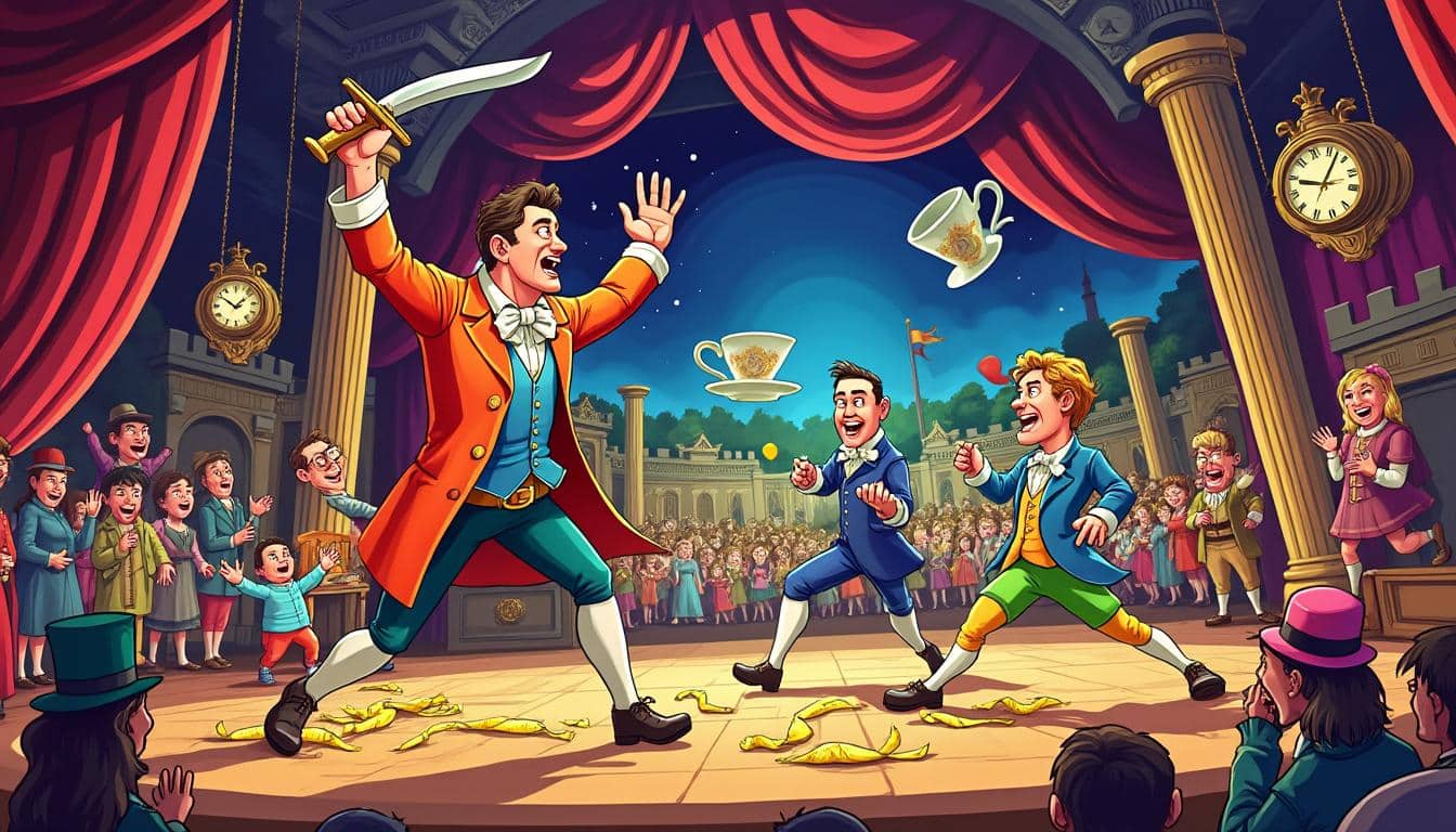 découvrez une sélection des meilleures scènes humoristiques du théâtre qui vous feront rire aux éclats. plongez dans l'univers comique des pièces emblématiques et redécouvrez l'art du rire au travers des performances inoubliables de grands acteurs.