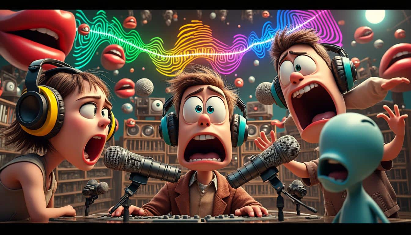 découvrez les moments les plus hilarants et inattendus du doublage, où l'absurde rencontre la créativité. plongez dans un univers où les voix prennent vie de manière surprenante et où le rire est au rendez-vous à chaque réplique!