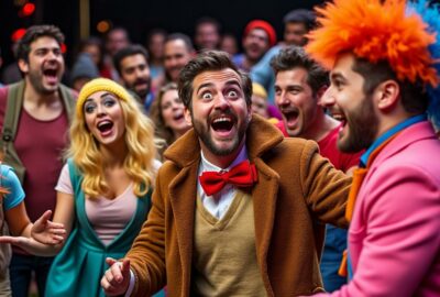 découvrez les scènes improvisées les plus hilarantes qui vous feront rire aux éclats ! plongez dans l'univers de l'humour spontané où chaque moment est une surprise. ne manquez pas ces performances inoubliables qui allient créativité et éclats de rire.