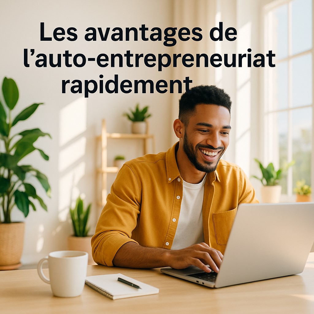 Les avantages de l'auto-entrepreneuriat rapidement