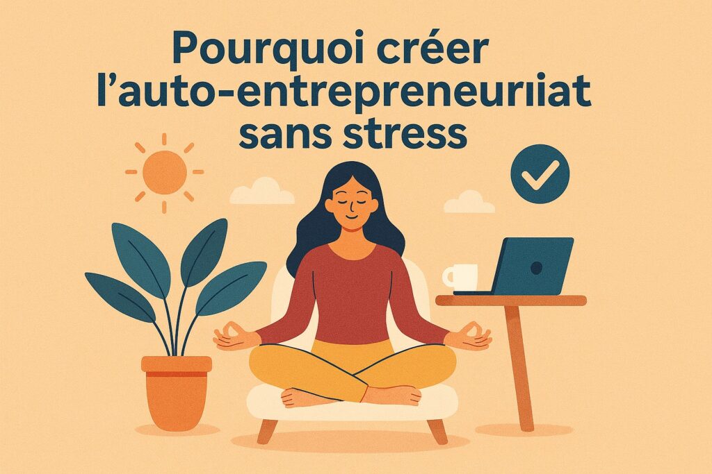 Pourquoi créer l'auto-entrepreneuriat sans stress